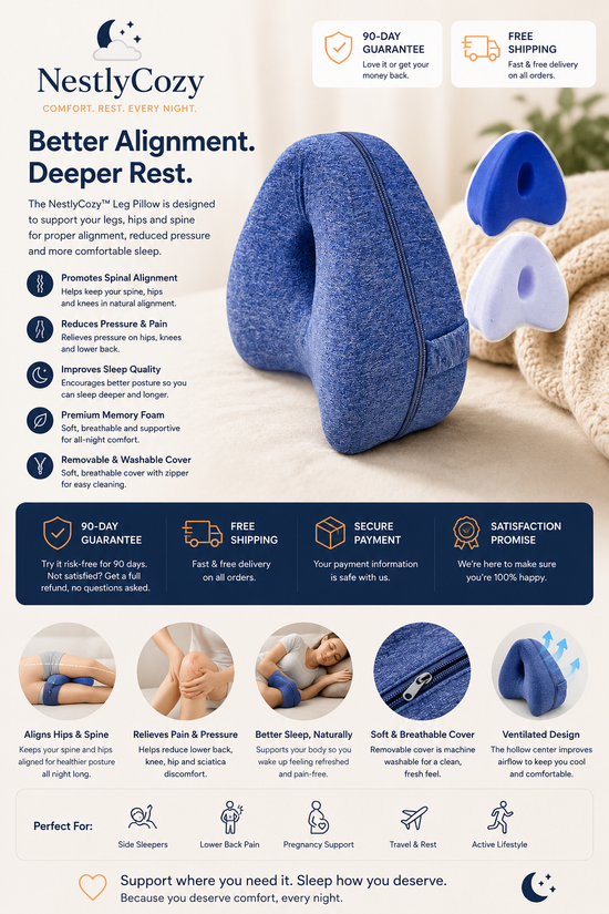 NestlyCozy™  Leg Pillow