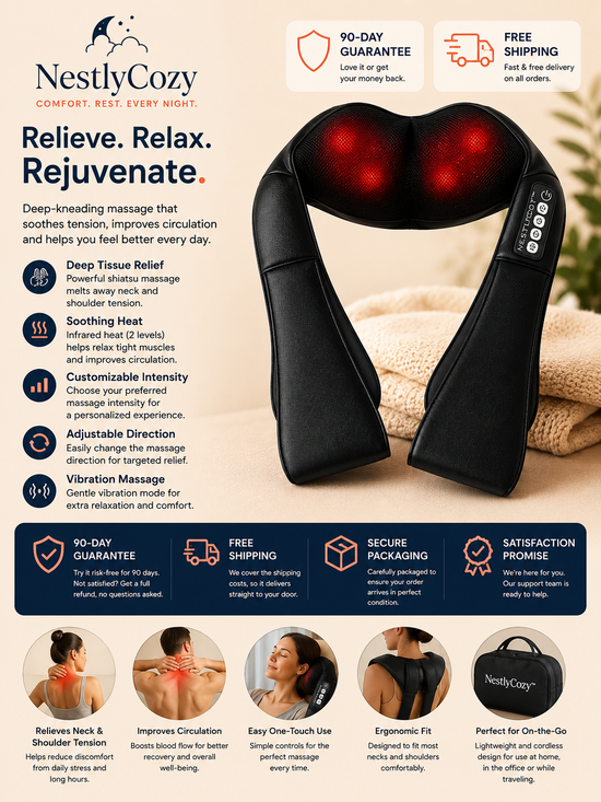 NestlyCozy™ Neck Massager Premium